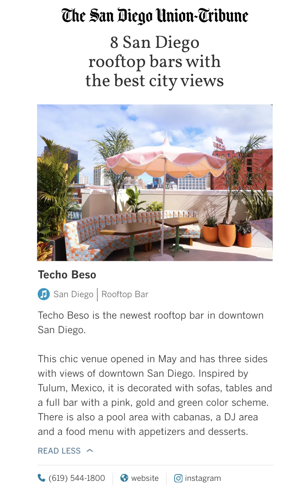 press-techo-beso-in-san-diego-ca
